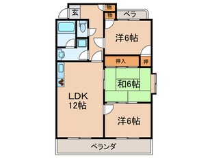 グリンピア牧野ケ池の物件間取画像